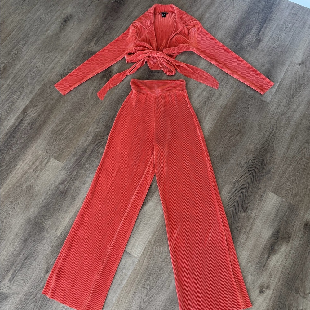 2-piece JUMPSUIT ORANGE - LIGHT WEIGHT & STRETCHY